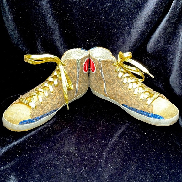 GOLDEN GOOSE FRANCY HIGH TOP LEOPARD PRINT LEATHER SNEAKERS -9 US 👟🤎🤩 - Picture 9 of 12